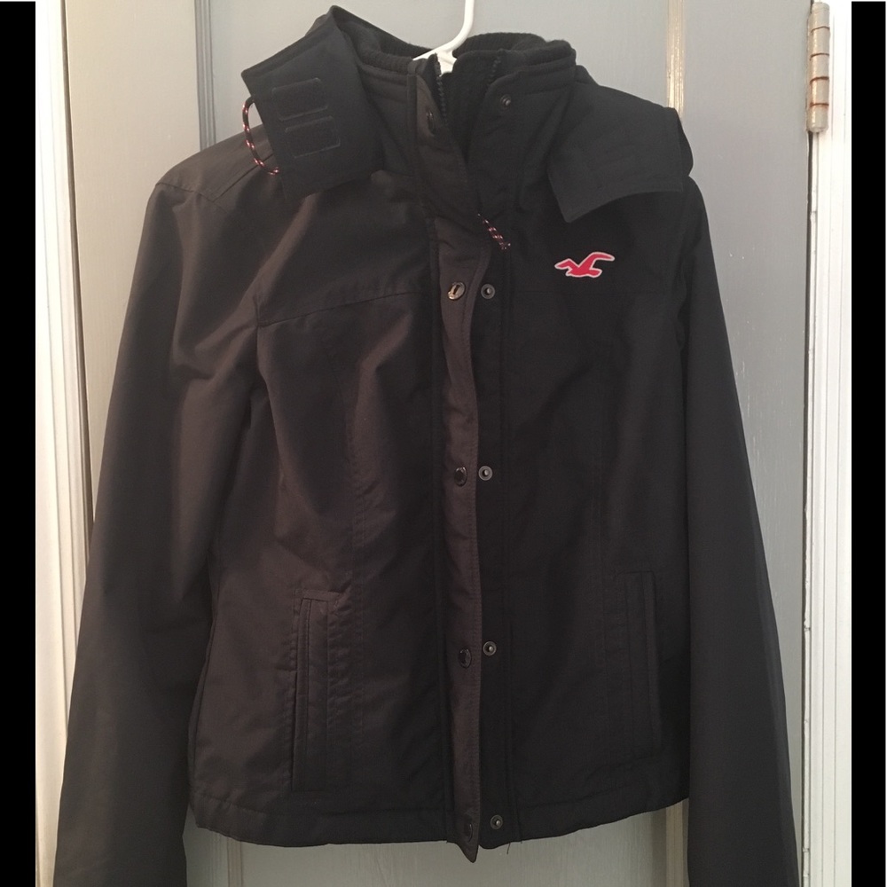 Hollister All-Weather Jacket Medium Navy Blue